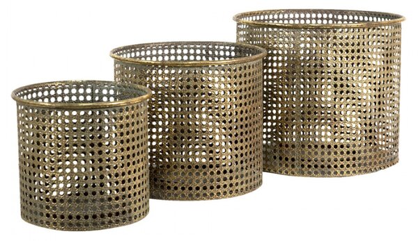 Držák na čajovou svíčku měď (3) 33*27 / 27*23 / 21*19 cm – (3) 33x27 / 27x23 / 21x19 cm