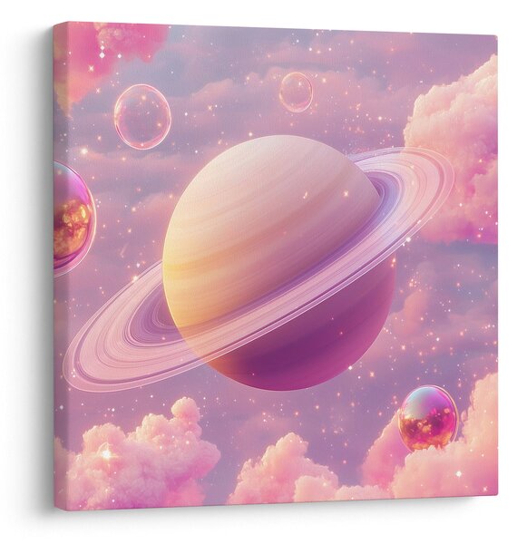 Obraz - Růžová planeta (30x30 cm)