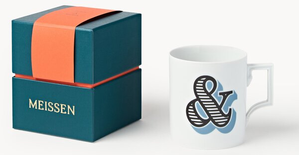 Westwing x MEISSEN, ručně vyrobený hrnek Initials's dekorací Motif