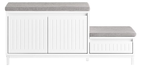 Sobuy Fsr172-W Výklopný Botník Dětský Botník Lavice Se Sedátkem Komoda Na Boty Botník Bílá Wht Cca 100X42X35Cm