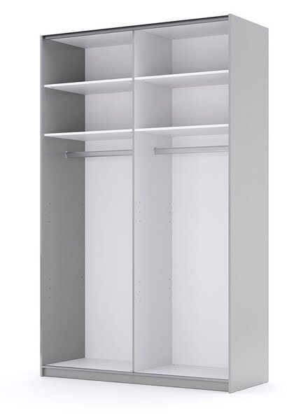 Skříň s posuvnými dveřmi 1,5x2,4 m lesklá / zrcadlo Megy