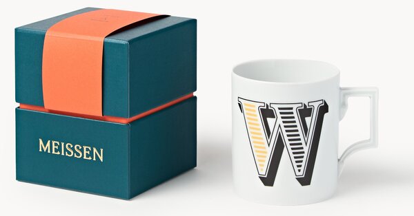 Westwing x MEISSEN, ručně vyrobený hrnek's dekorací Initials