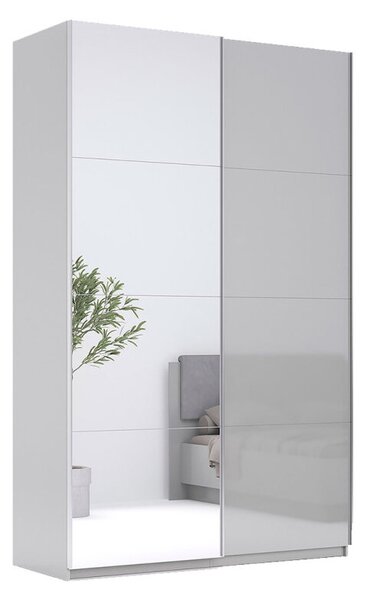 Skříň s posuvnými dveřmi 1,5x2,4 m lesklá / zrcadlo Megy