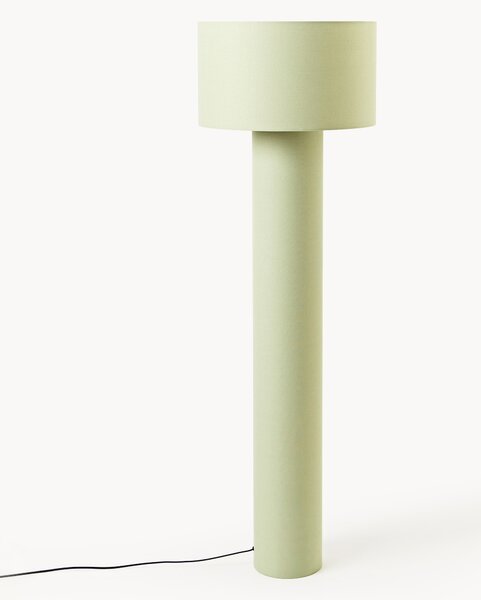 Stojací lampa ze lnu Ron