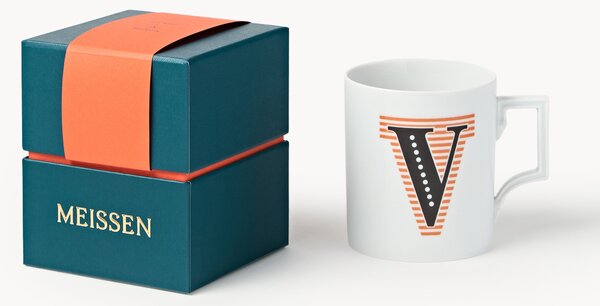Westwing x MEISSEN, ručně vyrobený hrnek Initials's dekorací Motif