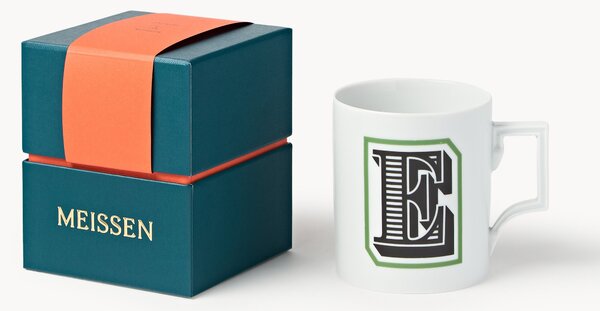Westwing x MEISSEN, ručně vyrobený hrnek Initials's dekorací Motif
