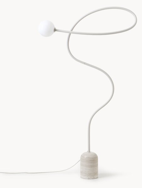 Stojací lampa's mramorovou podstavou Alina