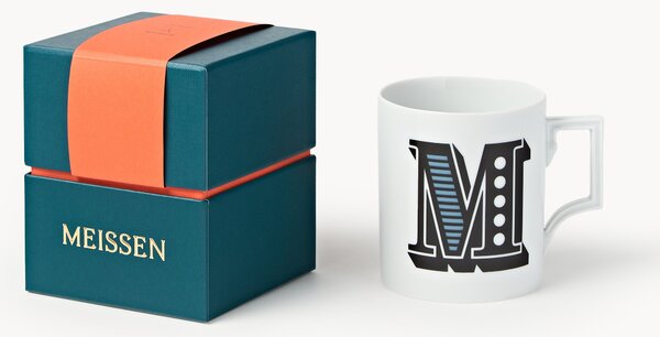 Westwing x MEISSEN, ručně vyrobený hrnek Initials's dekorací Motif