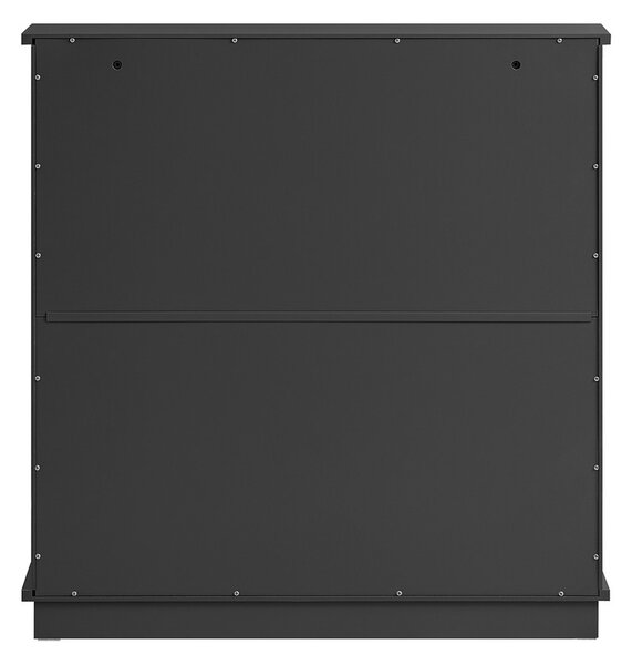 Sobuy Fsr99-Sch Výklopník Na Boty Se 2 Klapkami Botník Úzký Botník Se 4 Policemi Komoda Na Boty Botník Černý Wd Cca 76X79X18Cm