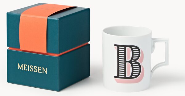 Westwing x MEISSEN, ručně vyrobený hrnek Initials's dekorací Motif