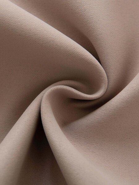 MK Lůžkoviny Blackout závěsy Elias cappuccino – 140 × 160 cm (2 ks) - řasící stuha