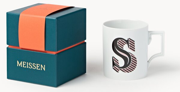 Westwing x MEISSEN, ručně vyrobený hrnek Initials's dekorací Motif