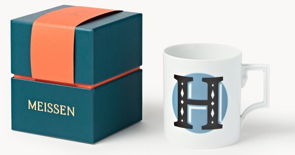 Westwing x MEISSEN, ručně vyrobený hrnek Initials's dekorací Motif