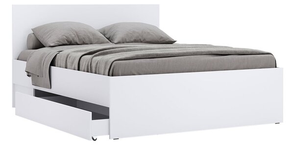 Postel 1.6x2.0 s šuplíky bez rámu Super Mat Bílá Tibo