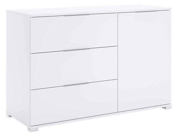 Komoda 1dveřová 3šuplíková Super Mat Bílá Barton