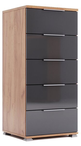 Komoda 5 zásuvek Lava / dub kraft Luna