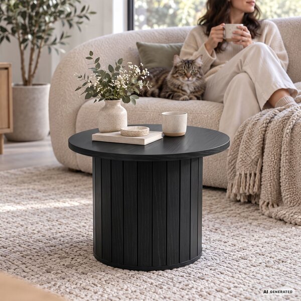 Ak furniture Konferenční stolek Nubo 48 cm černý