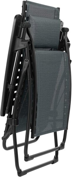 Sada relaxační křeslo Lafuma EVOLUTION BatylineDUO šedá Obsidian a potah Becomfort šedá Dark Grey