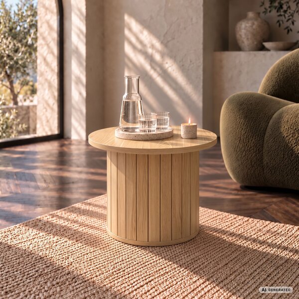 Ak furniture Konferenční stolek Nubo 48 cm dub přírodní