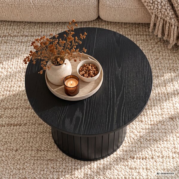 Ak furniture Konferenční stolek Nubo 60 cm černý