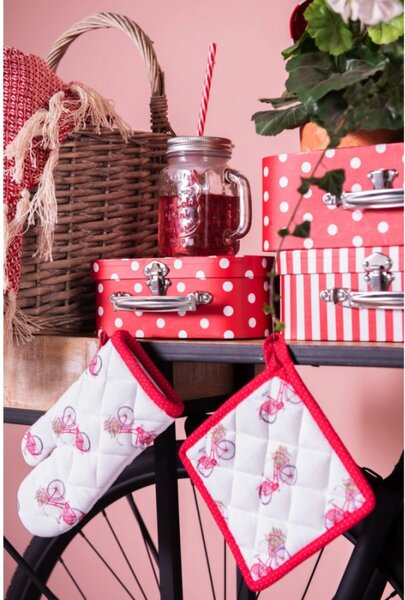 Kuchyňská bavlněná chňapka pro děti Red Bicycle – 16x16 cm