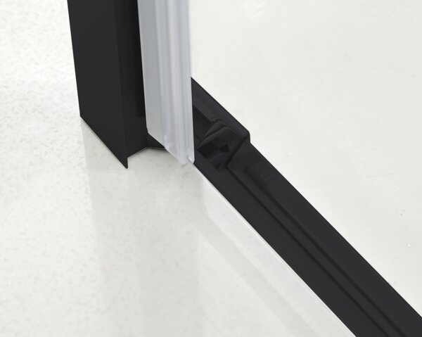 Hagser Carla sprchové dveře 90 cm skládací černá matný/průhledné sklo HGR17000021