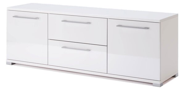 TV stolek 1,5 m bílý lesk Family