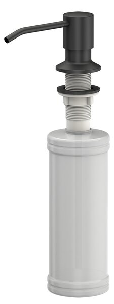 Černý kuchyňský granitový dřez QUADRON READY- SMART + CELOČERNÁ BATERIE A ČERNÝ DÁVKOVAČ