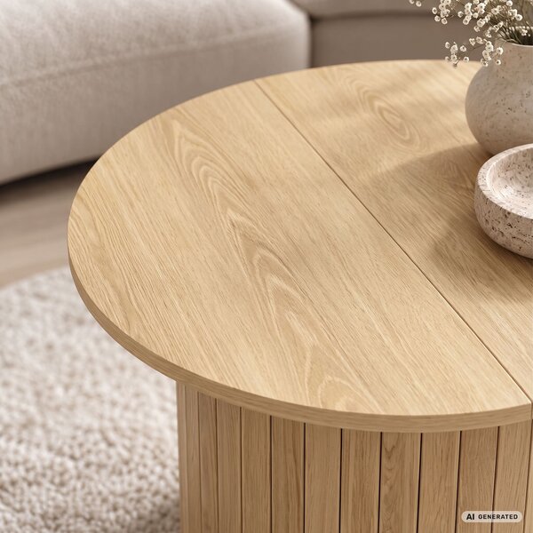 Ak furniture Konferenční stolek Nubo 60 cm dub přírodní