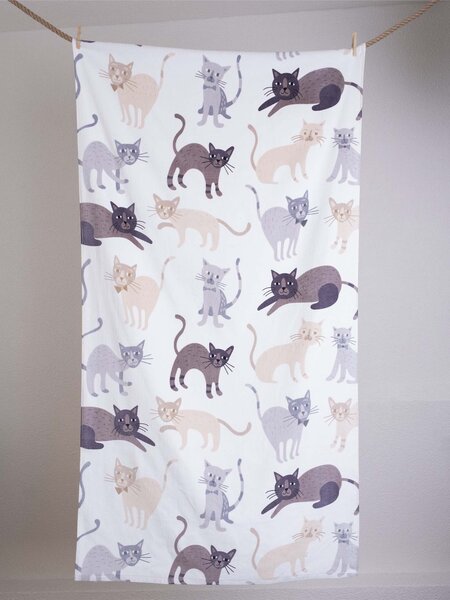 MK Lůžkoviny Osuška 90 x 170 cm - Kočičky