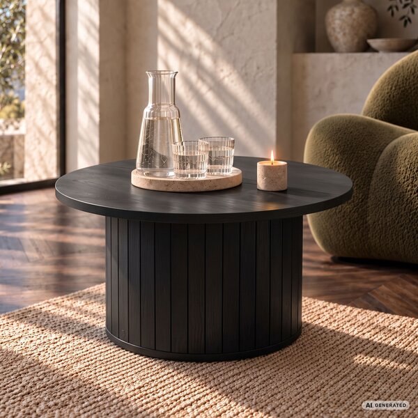 Ak furniture Konferenční stolek Nubo 80 cm černý