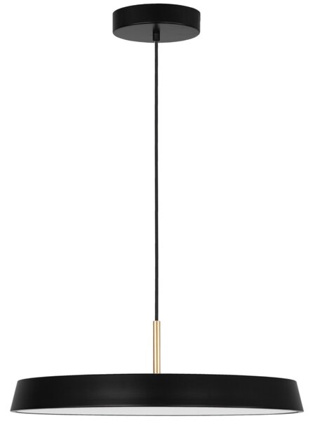 Černé kovové závěsné LED světlo Nova Luce Vetro 50 cm