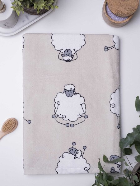 MK Lůžkoviny Osuška 90 x 170 cm - Ovečky Morning Yoga