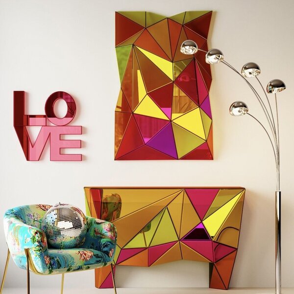 Kare designová nástěnná zrcadla Prisma (120 x 80 cm)