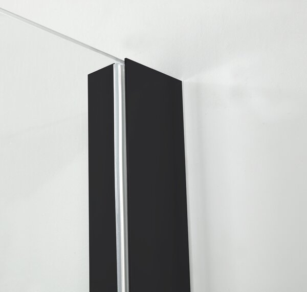 Hagser Frida sprchový kout 120x80 cm obdélníkový černá matný/průhledné sklo HGR18000020