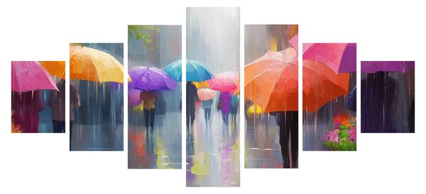 Obraz - Deštivý den (210x100 cm)