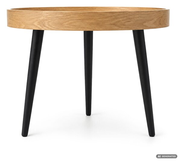 Ak furniture Konferenční stolek Picco 40 cm černý/dub přírodní