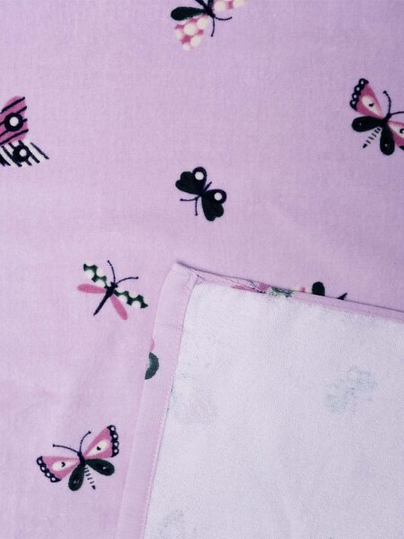 MK Lůžkoviny Osuška 70 x 140 cm - Motýlci růžové
