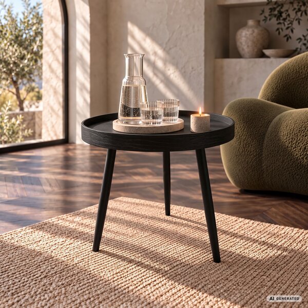 Ak furniture Konferenční stolek Picco 40 cm černý