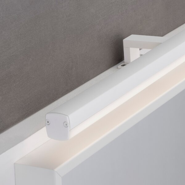 Bílé kovové nástěnné LED světlo Nova Luce Glim 63 cm