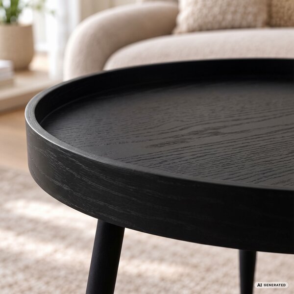 Ak furniture Konferenční stolek Picco 40 cm černý