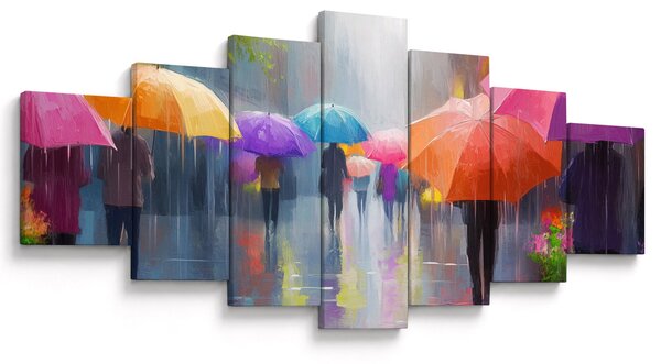 Obraz - Deštivý den (210x100 cm)