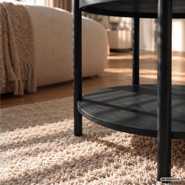 Ak furniture Konferenční stolek Riva 51 cm černý