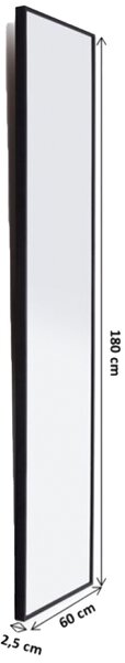 Kare designová nástěnná zrcadla Bella Rectangular (180 x 60 cm)