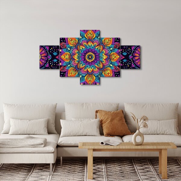 Obraz - Kaleidoskopická mandala (125x70 cm)