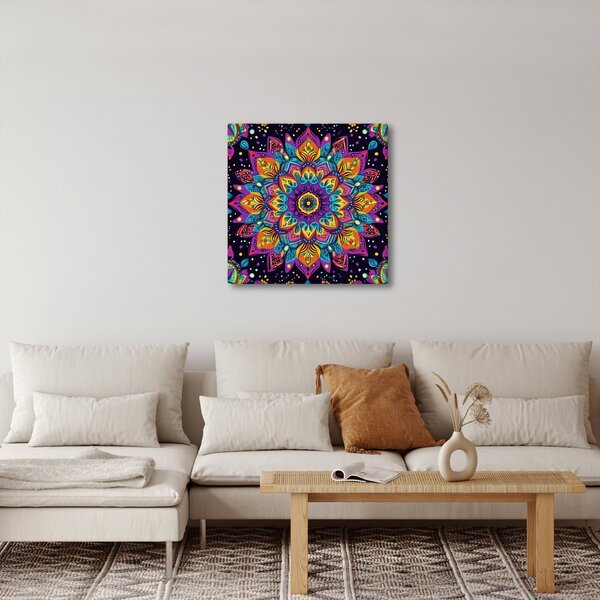 Obraz - Kaleidoskopická mandala (30x30 cm)