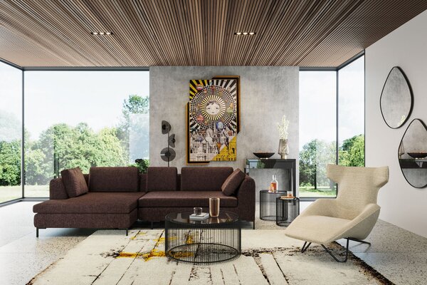 Kare designová nástěnná zrcadla Göteborg (71 x 71 cm)