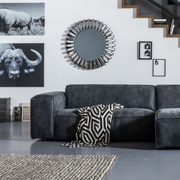 Kare designová nástěnná zrcadla Sprocket Ø92 cm