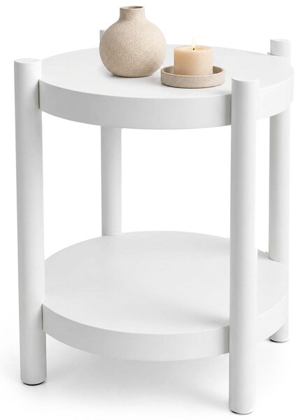 Ak furniture Konferenční stolek Terra 44,5 cm bílý