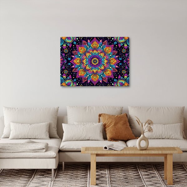 Obraz - Kaleidoskopická mandala (70x50 cm)